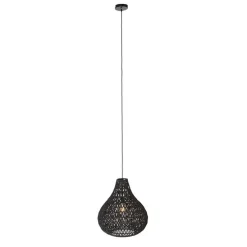 Retro hanglamp zwart 45 cm - Lina Drop