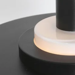 Retro hanglamp zwart en goud met glazen binnenkant - Flinter