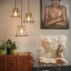 Retro hanglamp zwart 3-lichts - Granny Frame