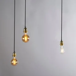 Retro hanglamp zwart 3-lichts - Granny Frame