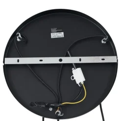 Retro hanglamp zwart met taupe 3-lichts - Felt