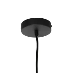 Retro hanglamp zwart met helder glas 20 cm - Eclipse