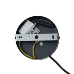 Retro hanglamp zwart met groen glas - Denise