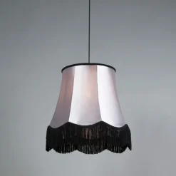 Retro hanglamp zwart met grijs 45 cm - Granny
