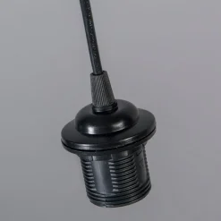 Retro hanglamp zwart met grijs 45 cm - Granny