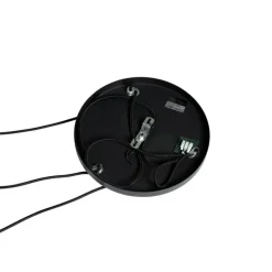 Retro hanglamp zwart met helder glas rond 3-lichts - Eclipse