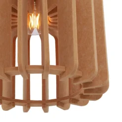 Retro hanglamp zwart met oranje 3-lichts - Felt