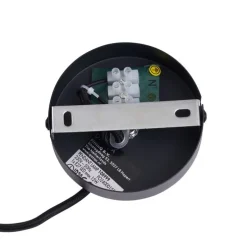 Retro hanglamp zwart met brons glas - Bizle