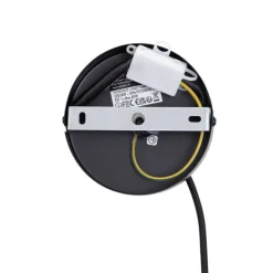 Retro hanglamp zwart met oranje kap - Felt