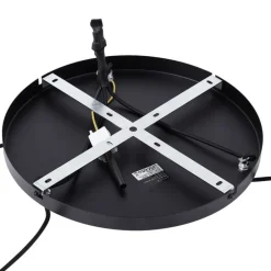 Retro hanglamp zwart met groen glas 3-lichts - Denise