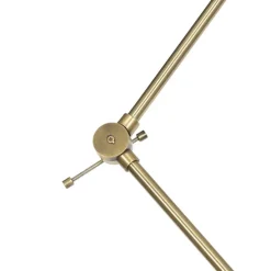 Retro plafondlamp geel met brons - Milou