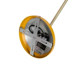 Retro plafondlamp geel met brons - Milou