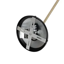 Retro plafondlamp zwart met brons - Milou