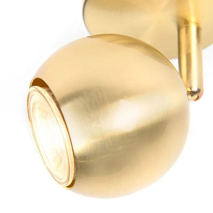 Retro plafondspot messing rond - Gissi