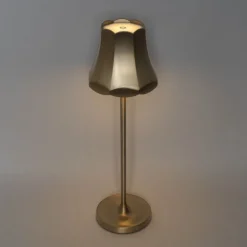 Retro tafellamp goud oplaadbaar IP44 - Granny
