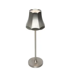 Retro tafellamp gunmetal oplaadbaar IP44 - Granny
