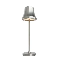 Retro tafellamp gunmetal oplaadbaar IP44 - Granny