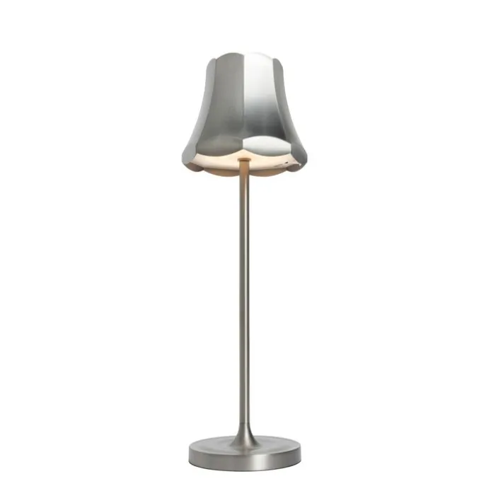 Retro tafellamp gunmetal oplaadbaar IP44 - Granny