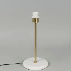 Retro tafellamp messing met Granny frame zwart 25 cm - Kaso