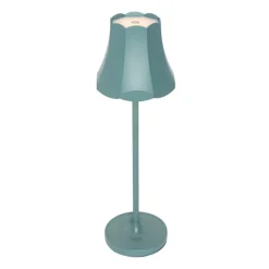 Retro tafellamp mineraal blauw oplaadbaar IP44 - Granny