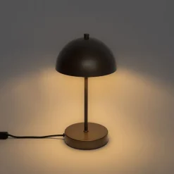 Retro tafellamp mushroom donkerbrons - Magnax Mini