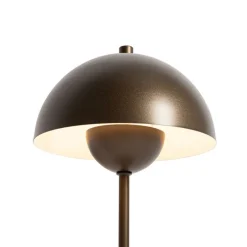 Retro tafellamp mushroom donkerbrons - Magnax Mini