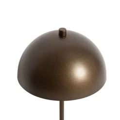 Retro tafellamp mushroom donkerbrons - Magnax Mini