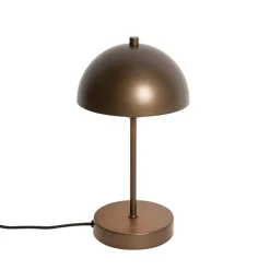 Retro tafellamp mushroom donkerbrons - Magnax Mini