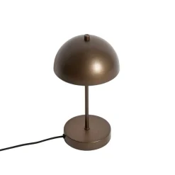 Retro tafellamp mushroom donkerbrons - Magnax Mini