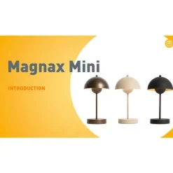 Retro tafellamp mushroom beige - Magnax Mini