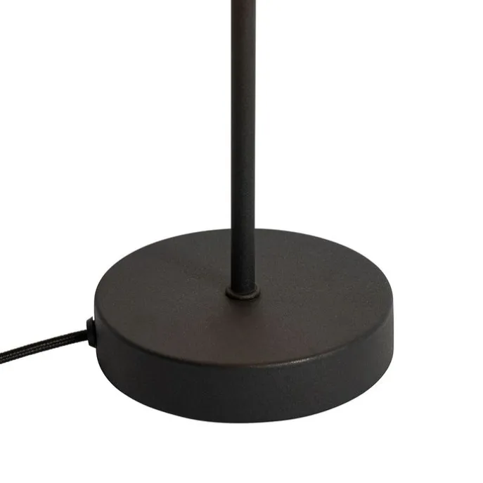 Retro tafellamp mushroom zwart met goud - Magnax Mini