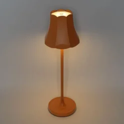 Retro tafellamp oranje oplaadbaar IP44 - Granny