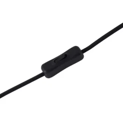 Retro tafellamp zwart met brons glas - Bizle