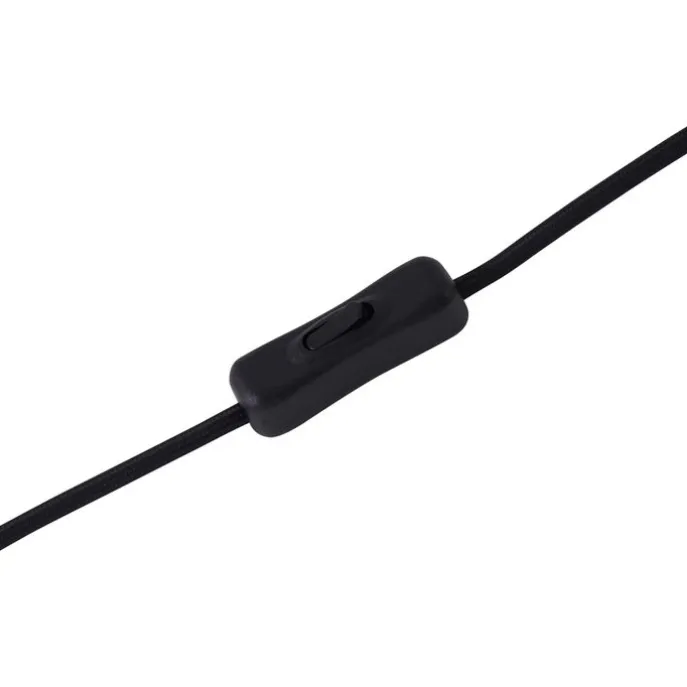 Retro tafellamp zwart met brons glas - Bizle