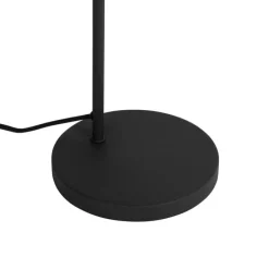 Retro tafellamp zwart met gouden binnenkant - Jinte