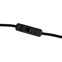 Retro tafellamp zwart met gouden binnenkant - Jinte