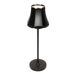 Retro tafellamp zwart oplaadbaar IP44 - Granny