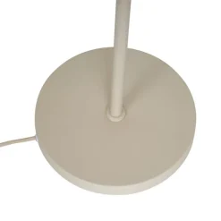 Retro vloerlamp beige met mat glas - Fedde