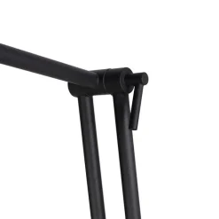 Retro vloerlamp zwart draai- en kantelbaar - Chappie