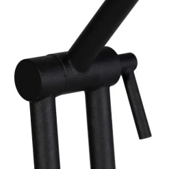 Retro vloerlamp zwart draai- en kantelbaar - Chappie