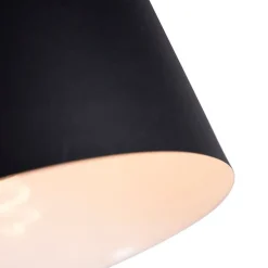 Retro vloerlamp zwart draai- en kantelbaar - Chappie