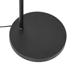 Retro vloerlamp zwart met oranje glas - Denise