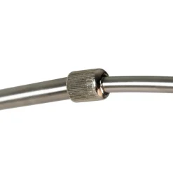 Retro wandbooglamp staal met witte kap verstelbaar