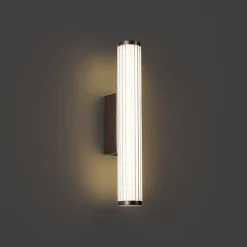 Retro wandlamp brons 40cm incl. LED - Coco