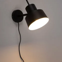 Retro wandlamp zwart draai- en kantelbaar - Chappie