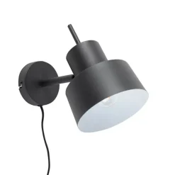Retro wandlamp zwart draai- en kantelbaar - Chappie