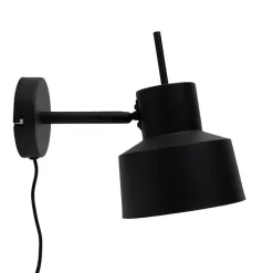 Retro wandlamp zwart draai- en kantelbaar - Chappie