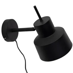 Retro wandlamp zwart draai- en kantelbaar - Chappie