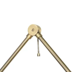 Retro wandlamp zwart met brons - Milou