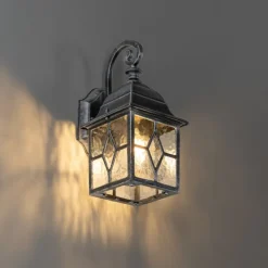 Romantische buiten wandlantaarn antiek zilver - London